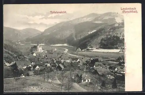 AK Lautenbach /Renchtal, Totalansicht aus der Vogelschau