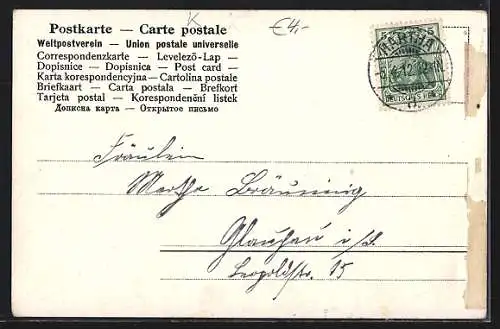 AK Berlin-Britz, Kirche mit See