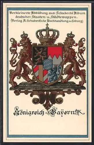 AK Wappen des Königreich Bayern