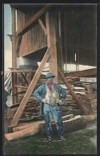 AK Gilly, Mineur à la sortie du puits