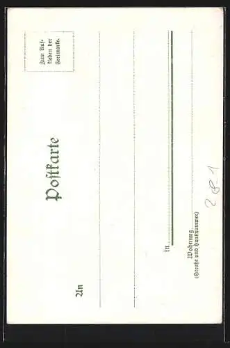 Lithographie Junge Prinzessin sucht ihre Krone im Wasser, Sage