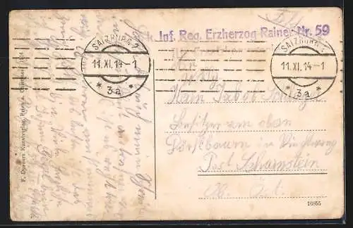 AK Salzburg, K. u. k. Lehener-Kaserne