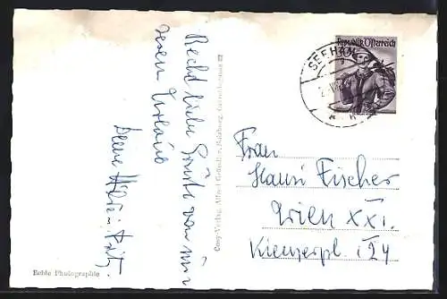 AK Seeham am Obertrumer-See, Ortsansicht aus der Vogelschau