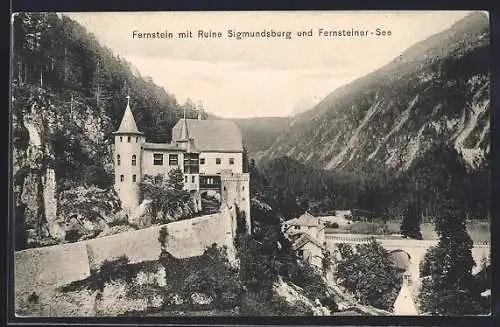 AK Fernstein, Ruine Sigmundsburg und Fernsteiner-See