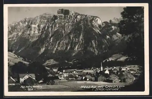 AK Mellau /Bregenzerwald, Ortsansicht mit Ganisfluh