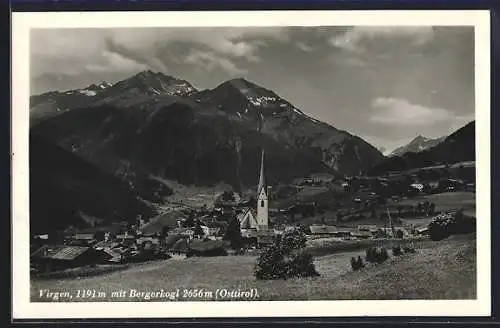 AK Virgen, Ortsansicht mit Bergerkogl