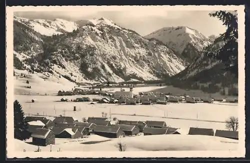 AK Tannheim i. Tirol, Blick auf den Wintersportplatz
