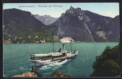AK Binnenschiff auf dem Traunsee