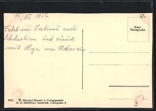 AK Pertisau am Achensee, Ortsansicht mit See und Bergen