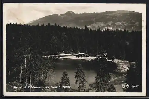 AK Lienz /Osttirol, Blick auf das Strandbad Tristachersee