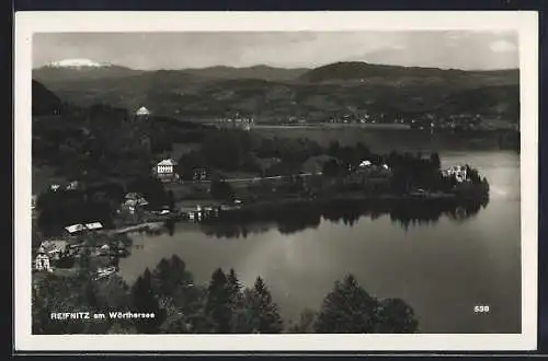 AK Reifnitz am Wörthersee, Ortsansicht aus der Luft