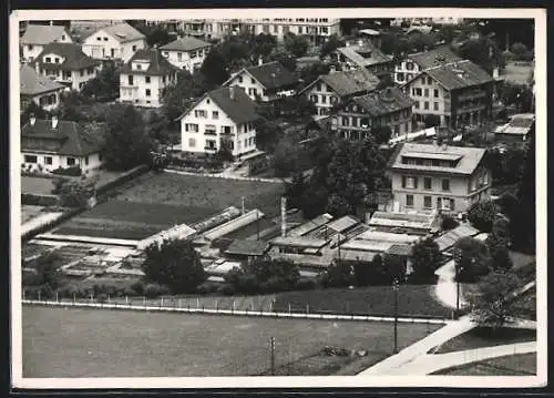 AK Burgdorf, Teilansicht vom Flugzeug aus