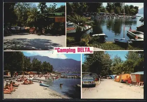 AK Locarno /Lago Maggiore, Motive vom Camping-Platz Delta
