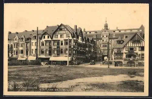 AK Knocke-Zoute, Kustlaan en Wielingstraat