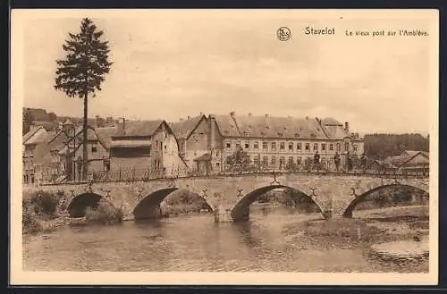 AK Stavelot, Le vieux pont sur l`Amblève