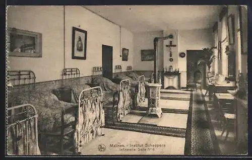 AK Malines, Institut Scheppers, Infirmerie Salle N°4