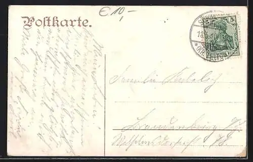 AK Berlin-Schmöckwitz, Gasthof zur Palme v. H. Peter, Schwäne, Segelboote