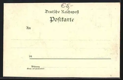Lithographie Berlin-Charlottenburg, Stadtschloss, Mausoleum, Wappen