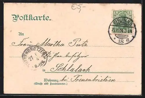 AK Berlin-Friedrichshain, Oberbaumbrücke mit Hochbahn