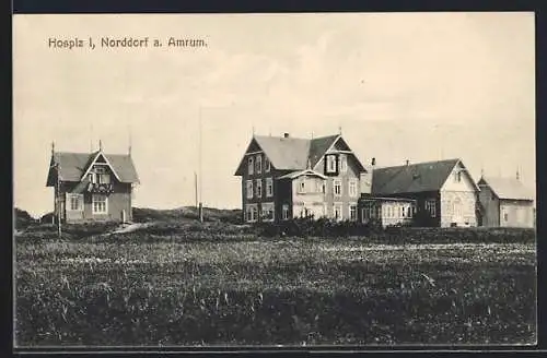 AK Norddorf a. Amrum, Blick auf das Hospiz 1