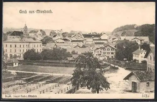 AK Miesbach, Blick auf die Ortschaft
