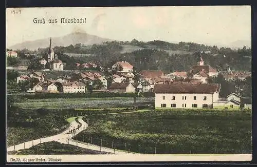 AK Miesbach, Ansicht der Ortschaft
