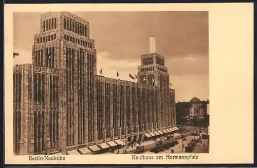 AK Berlin-Neukölln, Kaufhaus am Hermannplatz