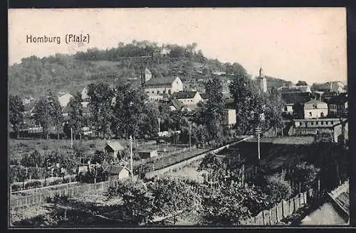 AK Homburg / Pfalz, Ortspartie aus der Vogelschau