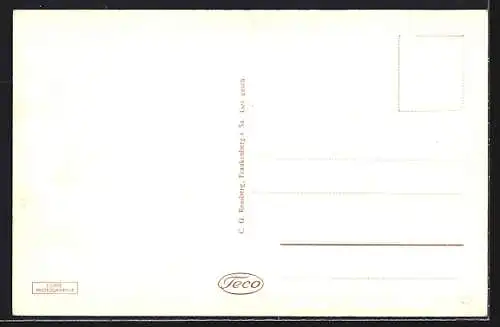 AK Frankenberg i. Sa., Strassenpartie vom Markt