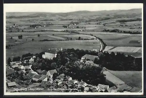 AK Offenberg /Bayr. Wald, Fliegeraufnahme der Ortschaft