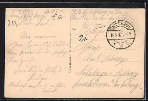 AK Berlin-Charlottenburg, Ansicht Spandauer Bock mit Bergen im Hintergrund