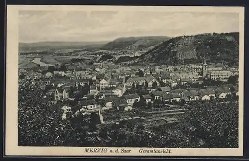 AK Merzig a. d. Saar, Gesamtansicht vom Ort