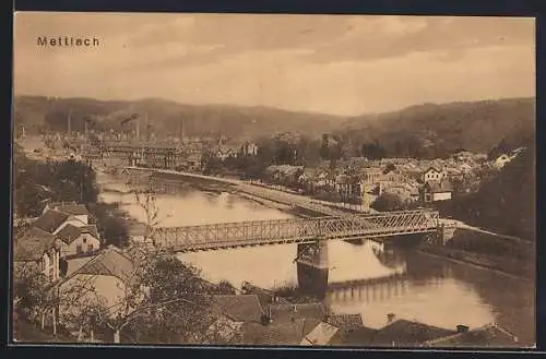 AK Mettlach, Teilansicht vom Ort