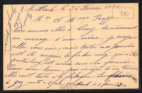 AK Mettlach, Teilansicht vom Ort