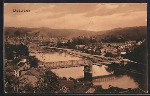 AK Mettlach, Teilansicht vom Ort