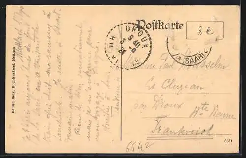 AK Mettlach, Teilansicht vom Ort