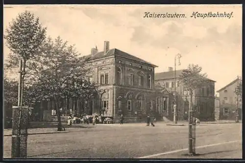 AK Kaiserslautern, Strassenpartie am Hauptbahnhof