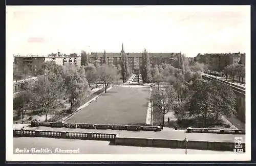 AK Berlin-Neukölln, Blick auf den Körnerpark