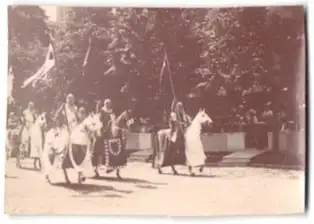 16 Fotografien unbekannter Fotograf, Ansicht Wien, Kaiser Huldigungs-Festzug 1908 zum 60 jährigen Regierungsjubiläum