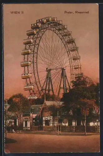 AK Wien, Prater, Partie am Riesenrad