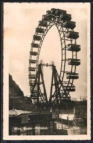 AK Wien, K. k. Prater, das Riesenrad