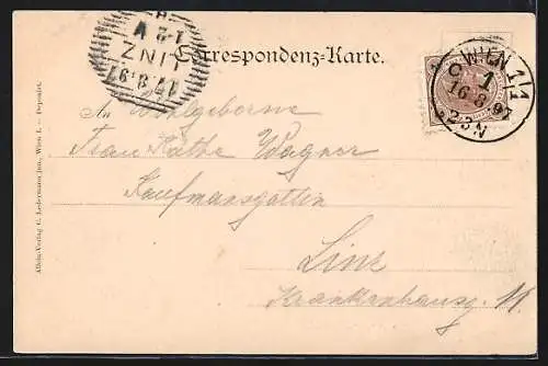 AK Wien, Riesenrad in Veneding in Wien, Prater