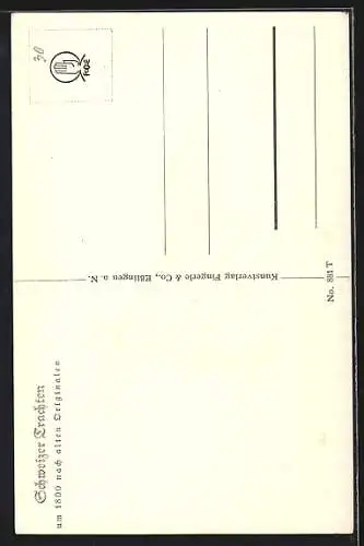 AK Schweizer Wanderer in Unterwaldner Trachten