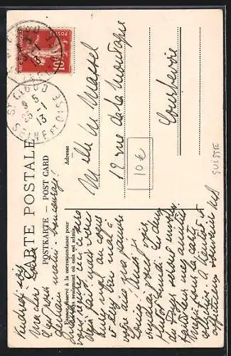 AK Winterstudie im Walde, Forstarbeiter