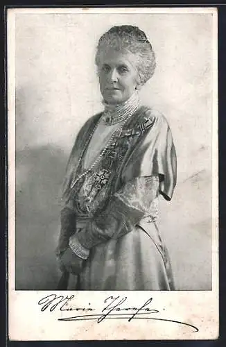 AK Königin Maria Therese von Bayern mit Orden