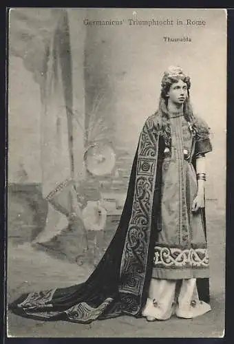 AK Utrecht, Lustrumfeesten, Germanicus Triumphtocht in Rome, Thusnelda