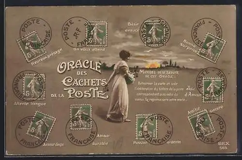 AK Oracle des Cachets de la Poste, Briefmarkensprache