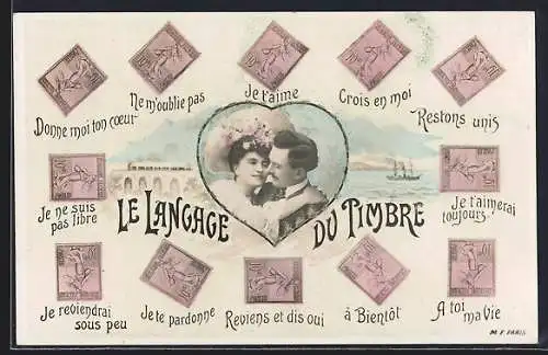 AK Le Langage du Timbre, A bientot, Je te pardonne, Crois en moi, Paar im Herz