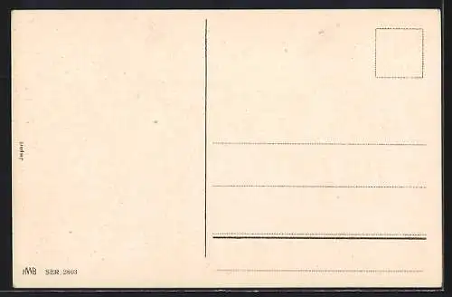 Künstler-AK Betrunkener kommt nach Hause, frauenfeindlicher Humor