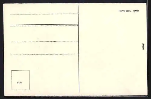 AK Frau gibt ihrem Mann eine kalte Dusche, frauenfeindlicher Humor